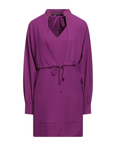 Babylon Woman Short Dress Mauve Size 10 Polyester, Elastane In Purple