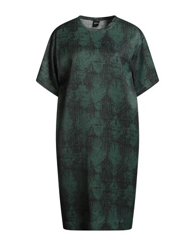 Aspesi Scribble-print T-shirt Dress In Green