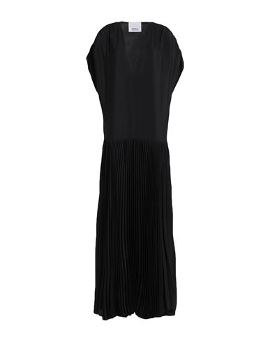 Erika Cavallini Woman Maxi Dress Black Size 4 Acetate, Silk