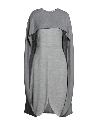 Burberry Woman Mini Dress Grey Size 6 Virgin Wool, Polyamide