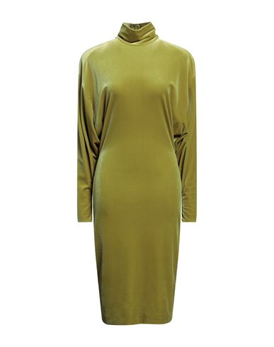 Alexandre Vauthier Woman Midi Dress Acid Green Size 6 Polyester, Elastane