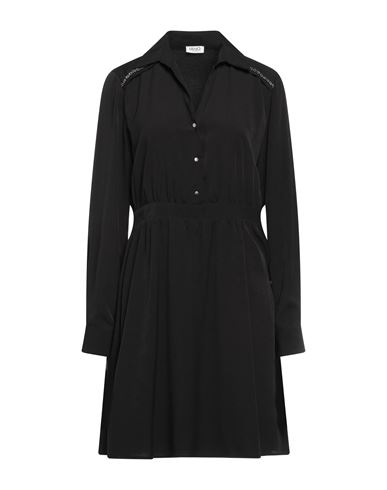 Liu •jo Woman Mini Dress Black Size 6 Polyester