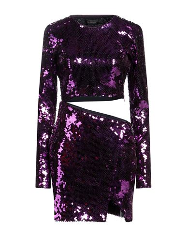 The Andamane Woman Short Dress Purple Size 6 Polyester