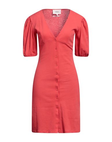 Ba&sh Ba & Sh Woman Mini Dress Coral Size 0 Cotton In Red