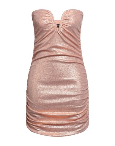 Vanessa Scott Woman Mini Dress Pink Size M Nylon, Metallic Fiber, Elastane