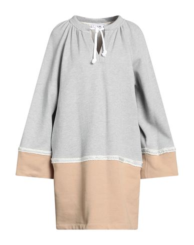 Jijil Woman Mini Dress Grey Size 6 Cotton, Polyester
