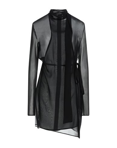 Ann Demeulemeester Woman Short Dress Black Size 8 Silk