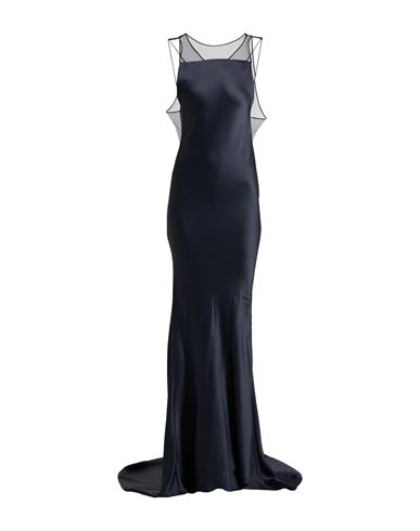 Maison Margiela Woman Maxi Dress Midnight Blue Size 2 Viscose, Acetate