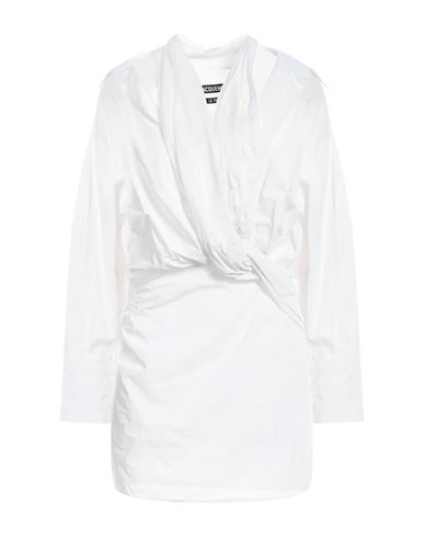 Shop Jacquemus Woman Mini Dress White Size 8 Cotton