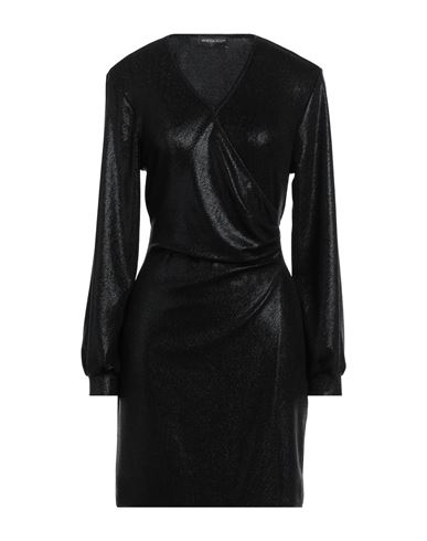 Vanessa Scott Woman Mini Dress Black Size M Nylon, Metal, Elastane