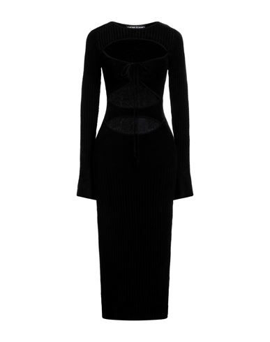 Andreädamo Andreādamo Woman Midi Dress Black Size M Viscose, Polyamide