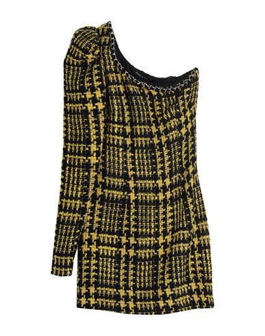 Amen Woman Short Dress Yellow Size 8 Acrylic, Wool, Polyester