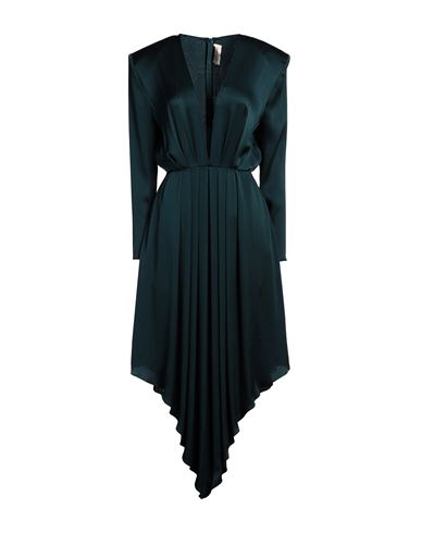 Alexandre Vauthier Woman Midi Dress Deep Jade Size 8 Acetate, Silk In Green