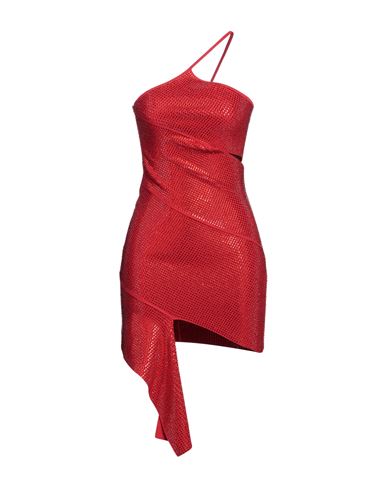 Andreädamo Andreādamo Woman Mini Dress Red Size M Viscose, Polyester
