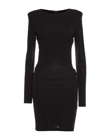 Just Cavalli Woman Short Dress Black Size 6 Viscose