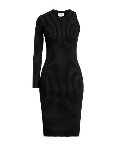 Vicolo Woman Midi Dress Black Size Onesize Viscose, Polyester