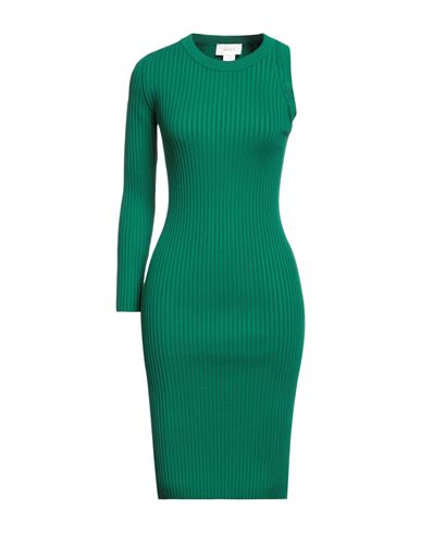 Vicolo Woman Midi Dress Emerald Green Size Onesize Viscose, Polyester