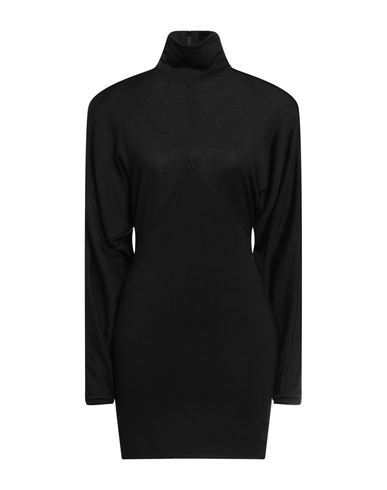 Philosophy Di Lorenzo Serafini Woman Mini Dress Black Size 4 Lyocell, Virgin Wool