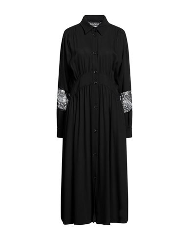 Boutique Moschino Woman Midi Dress Black Size 6 Lyocell, Viscose, Wool, Polyamide