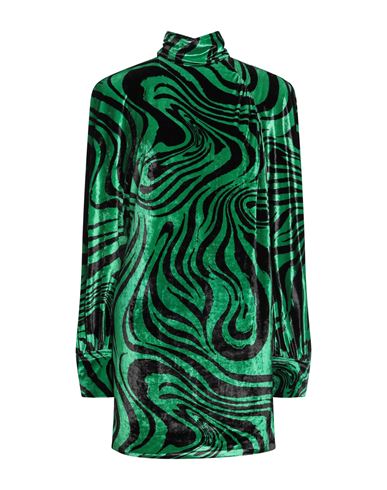 Philosophy Di Lorenzo Serafini Woman Mini Dress Green Size 4 Viscose, Polyamide, Elastane
