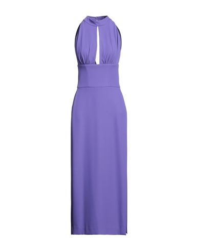 Stefano De Lellis Woman Maxi Dress Purple Size 4 Pes - Polyethersulfone, Elastane