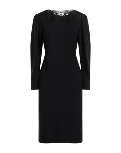 Alberta Ferretti Woman Midi Dress Black Size 8 Acetate, Viscose