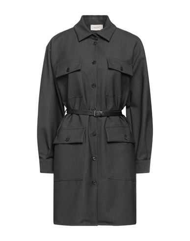Vicolo Woman Mini Dress Lead Size M Polyester, Viscose, Elastane In Grey