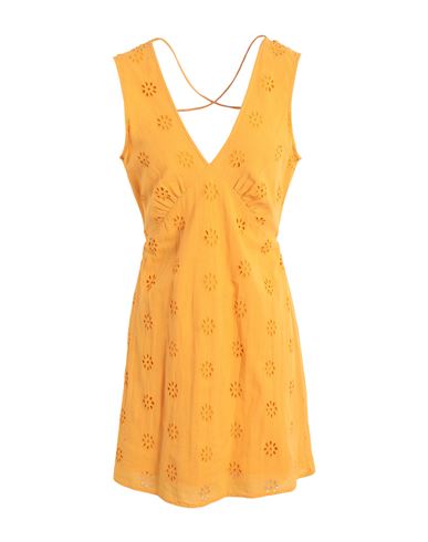Vero Moda Woman Mini Dress Mandarin Size M Cotton, Linen