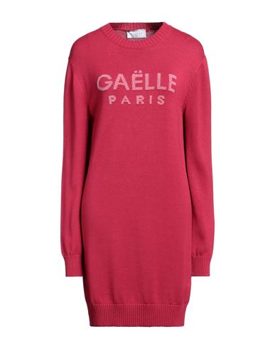 Shop Gaelle Paris Gaëlle Paris Woman Mini Dress Fuchsia Size 3 Wool, Acrylic In Pink