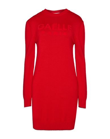 Gaelle Paris Gaëlle Paris Woman Mini Dress Red Size 1 Wool, Acrylic