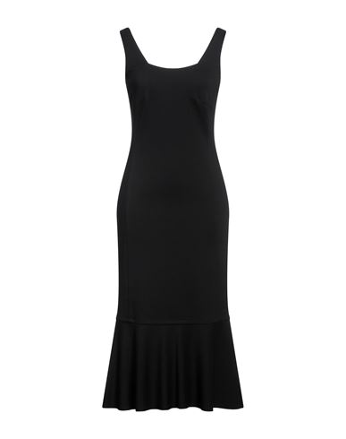 Liviana Conti Woman Midi Dress Black Size 10 Viscose, Polyamide, Elastane