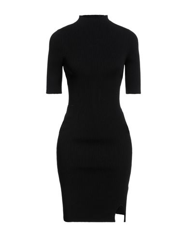 Acco Studios Woman Midi Dress Black Size M Viscose, Polyester
