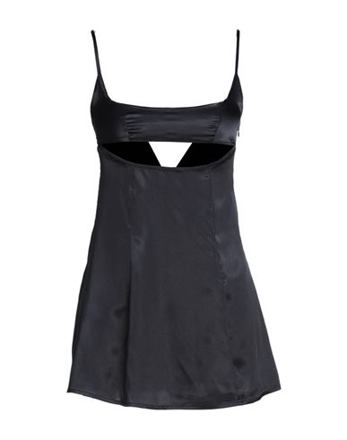 Not After Ten Woman Mini Dress Black Size 6 Polyester, Elastane