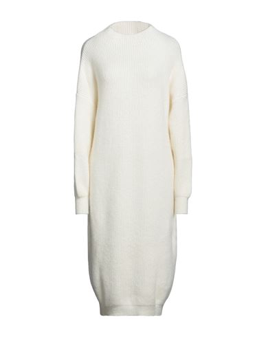 Vicolo Woman Midi Dress White Size Onesize Polyamide, Acrylic, Wool, Mohair Wool, Elastane