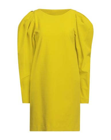 Shop Erika Cavallini Woman Mini Dress Acid Green Size 6 Polyester, Viscose, Elastane