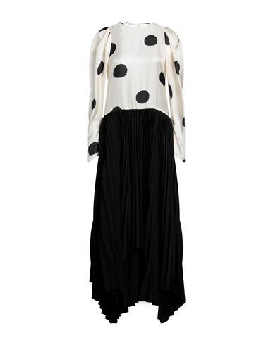 Erika Cavallini Woman Midi Dress Ivory Size 12 Silk In White