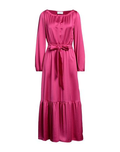 Soallure Woman Long Dress Fuchsia Size 8 Polyester In Pink