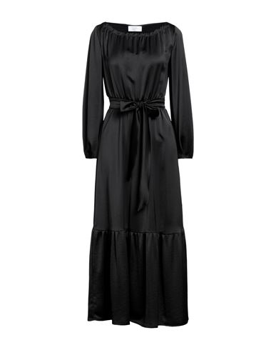 Soallure Woman Long Dress Black Size 10 Polyester