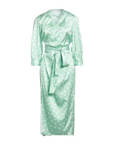 Aéryne Woman Midi Dress Light Green Size M Polyester