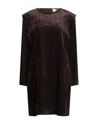 March 23 Woman Mini Dress Dark Brown Size 4 Viscose, Elastane