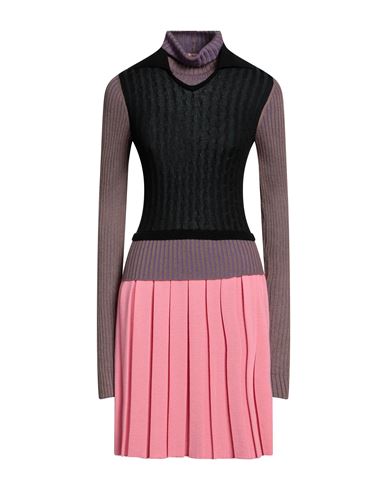 Cormio Woman Mini Dress Pink Size M Cotton, Silk, Cashmere