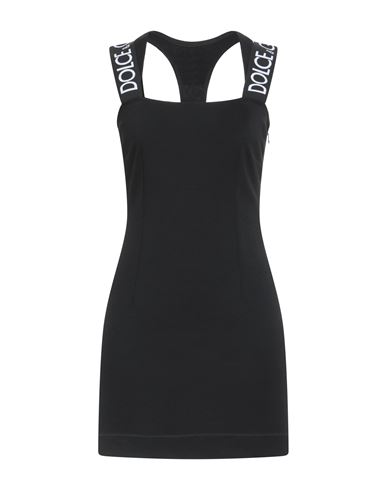 Dolce & Gabbana Woman Mini Dress Black Size 4 Virgin Wool, Polyester, Elastane