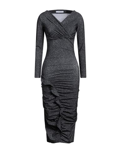 Chiara Boni La Petite Robe Woman Midi Dress Steel Grey Size 8 Polyamide, Elastane