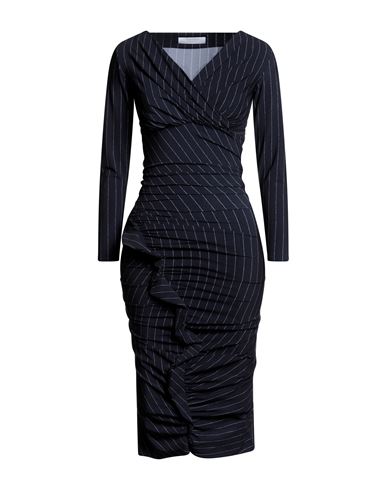 Chiara Boni La Petite Robe Woman Midi Dress Midnight Blue Size 6 Polyamide, Elastane