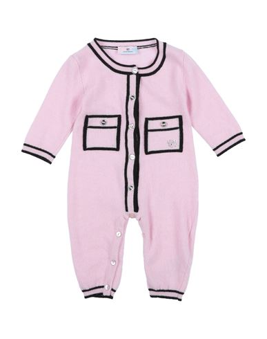 Chiara Ferragni Newborn Girl Baby Jumpsuits & Overalls Pink Size 3 Virgin Wool, Cashmere