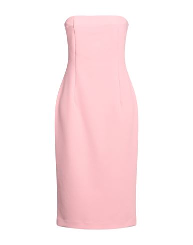 Alice Miller Woman Midi Dress Salmon Pink Size 8 Polyester, Elastane