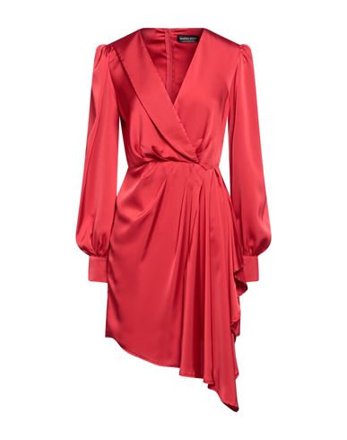 Vanessa Scott Woman Short Dress Red Size L Polyester