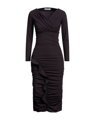 Chiara Boni La Petite Robe Woman Midi Dress Dark Purple Size 2 Polyamide, Elastane