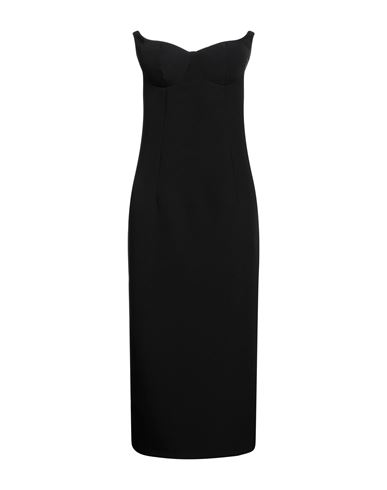 Actualee Woman Midi Dress Black Size 10 Polyester, Elastane