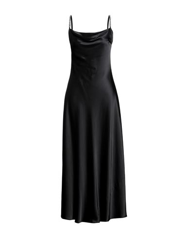 Msgm Woman Maxi Dress Black Size 2 Viscose, Elastane